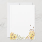 ベビービーひまわり花性別が明らかにする 招待状 (裏面)