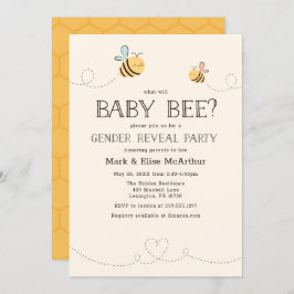 ベビービージェンダーが妊娠の黄色を明らかにする 招待状