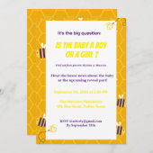 ベビービージェンダーが招待を明らかにする 招待状 (正面/裏面)