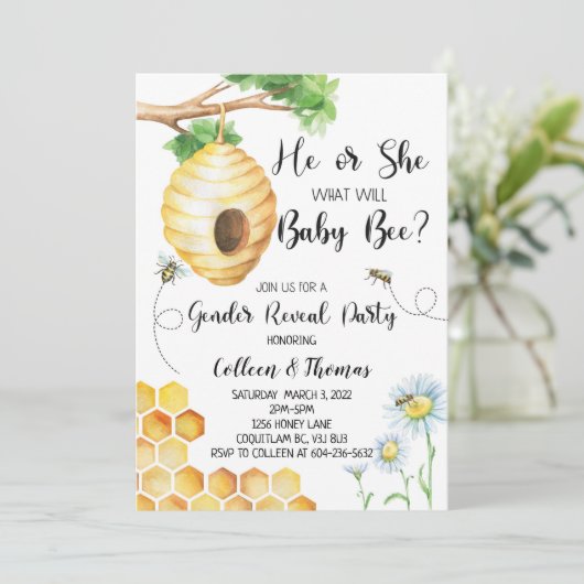 ベビービージェンダーが招待状を明らかにする 招待状 (スタンド正面)