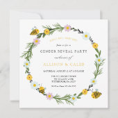 ベビービージェンダーが招待状を明らかにする 招待状 (正面)