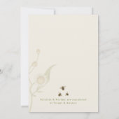 ベビービージェンダーが招待状を明らかにする 招待状 (裏面)