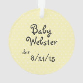 ベビービーズ写真の発表 オーナメント (裏面)