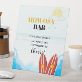 ベビービーチサーフィンボード赤ちゃんシャワーお気に入りサイン 台座サイン (インサイチュ)