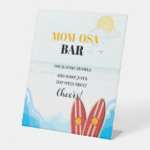 ベビービーチサーフィンボード赤ちゃんシャワーお気に入りサイン 台座サイン (正面)