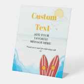 ベビービーチサーフィン搭乗ベビーシャワーお気に入りサイン 台座サイン (正面)