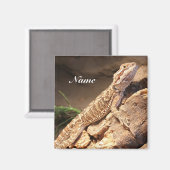 ベビービードパーソナライズされたドラゴンリザード マグネット (正面/裏面)