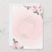 ベビービーフローラベビーシャワー招待状 招待状 (裏面)