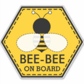 ベビービーベビーオンボードカーのシール シール (正面)