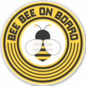 ベビービーベビーオンボードカーのシール – ラウンド シール (正面)