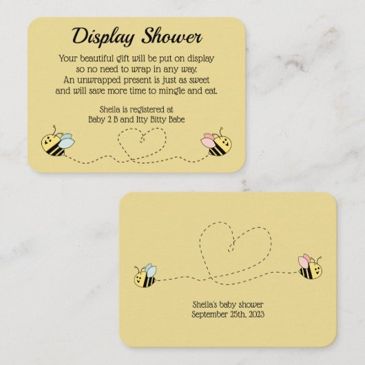 ベビービーボーイ&ガールツインズエンクロージャカード エンクロージャーカード (正面/裏面)