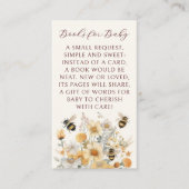 ベビービー山花フローラ赤ちゃんシャワー用ブック エンクロージャーカード (正面)