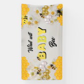 ベビービー性別がパーティービーのテーマを明らかにする 横断幕 (縦)