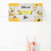 ベビービー性別がパーティービーのテーマを明らかにする 横断幕 (インサイチュ)