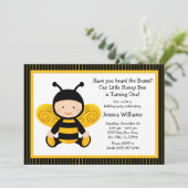 ベビービー誕生日パーティーの招待 招待状 (スタンド正面)