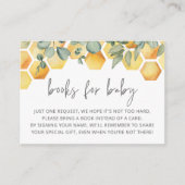 ベビービー赤ちゃんシャワーインサート用の本 エンクロージャーカード (正面)