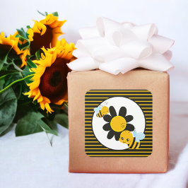 ベビービー赤ちゃんシャワーパーティー剥ぎ スクエアシール