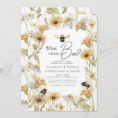 ベビービー・カモミール・ジェンダーが明らかにするもの 招待状 (正面/裏面)