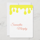 ベビービー |ベビーシャワー招待状 招待状 (裏面)