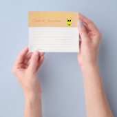 ベビービー |ママ&パパベビーシャワーカードのアドバイス チラシ (手)