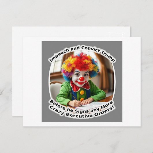 ベビーピエロの署名の実行命令 ポストカード (正面/裏面)