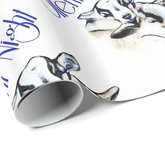 ベビーピグミーヤギ静かツナイトクリスマスラッピングP ラッピングペーパー (ロールコーナー)