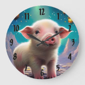 ベビーピグ ラージ壁時計 (正面)