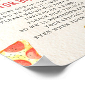 ベビーピザ&おしゃれなベビーシャワー用の本 ポスター (角)