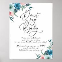 ベビーピンクと青のゲームのサインを言わない