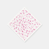 ベビーピンクのコンフェッティ 洗礼 名付けの儀 スタンダードカクテルナプキン (角)