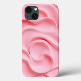 ベビーピンクのソフトテクスチャーiPhoneケース(女性向け) iPhone 13ケース