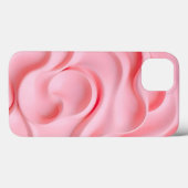 ベビーピンクのソフトテクスチャーiPhoneケース(女性向け) Case-Mate iPhoneケース (裏面 (横))
