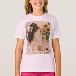 ベビーピンクのベーシックなTシャツです。 Tシャツ