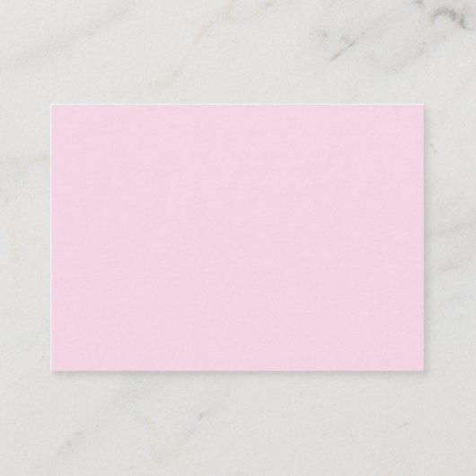 ベビーピンクの愛の本ハート赤ちゃんシャワー エンクロージャーカード (裏面)