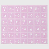 ベビーピンクの謎 ラッピングペーパー (フラット)