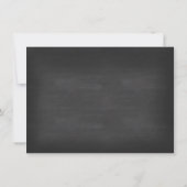 ベビーピンクの雪片の外は寒いベビーシャワー 招待状 (裏面)