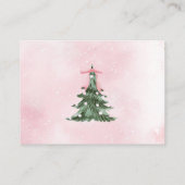 ベビーピンクのBow Book Requestの外が寒い エンクロージャーカード (裏面)