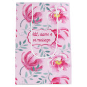 ベビーピンクイングリッシュバラ中抱き枕 ミディアムペーパーバッグ (裏面)