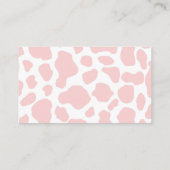 ベビーピンクカウウ素朴ウェスタン向け本 エンクロージャーカード (裏面)