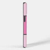 ベビーピンクカラーブロック名前をカスタムする Case-Mate iPhoneケース (裏面 / 右)