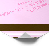 ベビーピンククイーンコラージウォールアートポスター ポスター (角)