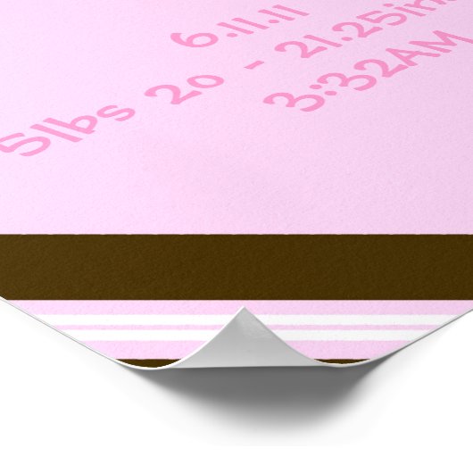 ベビーピンククイーンコラージウォールアートポスター ポスター (角)