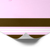 ベビーピンククイーンコラージュ額縁ウォールアート ポスター (角)