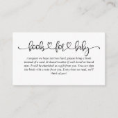 ベビーピンククラウドディアー用ベビーシャワーブック エンクロージャーカード (正面)