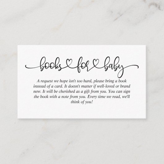 ベビーピンククラウドディアー用ベビーシャワーブック エンクロージャーカード (正面)