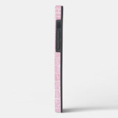 ベビーピンククロコフェイクダイルレザー Case-Mate iPhoneケース (裏面 / 左)