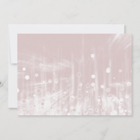 ベビーピンクグリッター私の花嫁になる 招待状 (裏面)