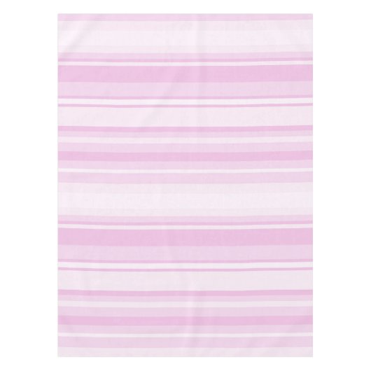 ベビーピンクストライプ色 テーブルクロス (正面)