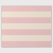 ベビーピンクストライプ色 ラッピングペーパー (フラット)