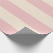 ベビーピンクストライプ色 ラッピングペーパー (角)